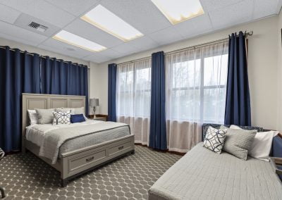 Photo of the interior of one of Elite Sleep's sleep testing luxury suites